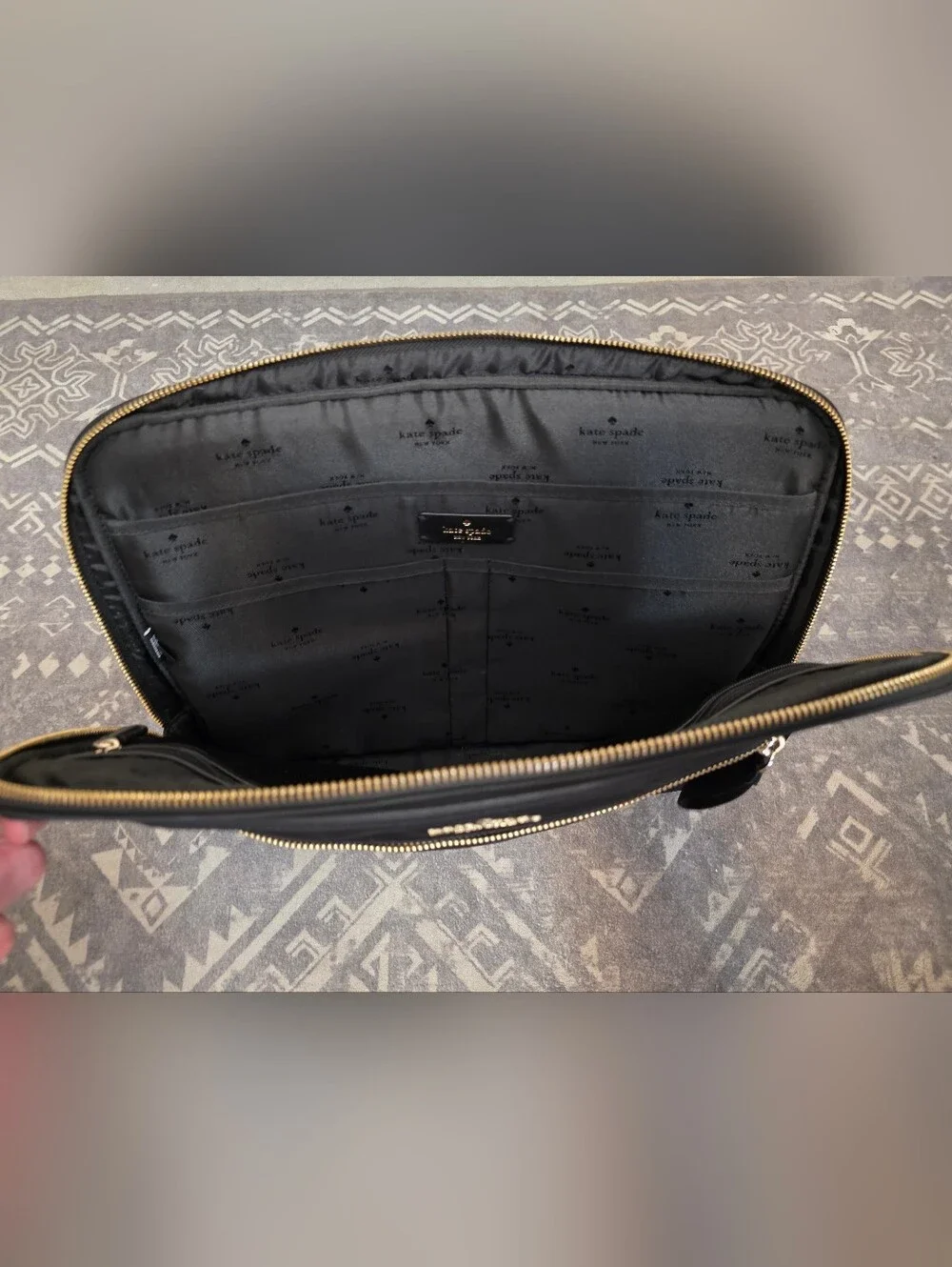 Kate Spade New York Black Nylon Laptop Bag – Fits 15
